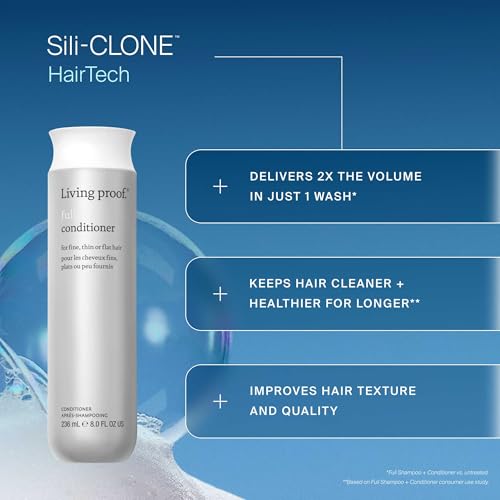 Living Proof Full Conditioner Volumizing & Moisturizing Conditioner ? Adds Volume, Softness, Shine, Silicone-Free, Safe for Color Treated Hair