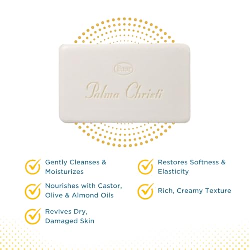 Palma Christi (Castor Oil) Natural Cleansing Bar Soap, 6 bar set