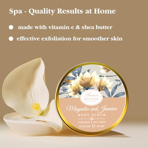 Home Spa Gift Basket, Bath Spa Kit for Women, with Body Lotion, Shower Gel, Bubble Bath, Body Scrub, Bath Salt, Bath Bomb, Bath Gift Set for Mother, Wife Her, with Magnolia and Jasmine Scent
