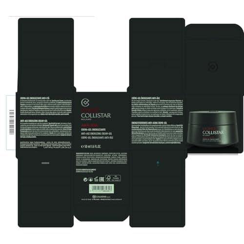 Collistar Uomo Anti Et? Anti Age Energizing Cream-Gel 50 ml, 1.6 Fl Oz Made in Italy [italian import]