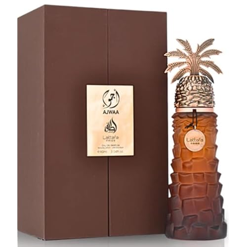 Lattafa Pride Ajwaa Eau de Parfum Spray for Unisex, 3.04 Ounce
