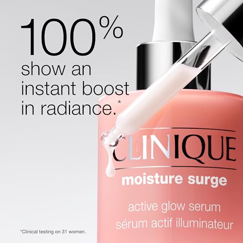Clinique Moisture Surge Active Glow Serum with Lactic Acid, Hyaluronic Acid + Vitamin C | Hydrating, Lightweight + Oil Free?