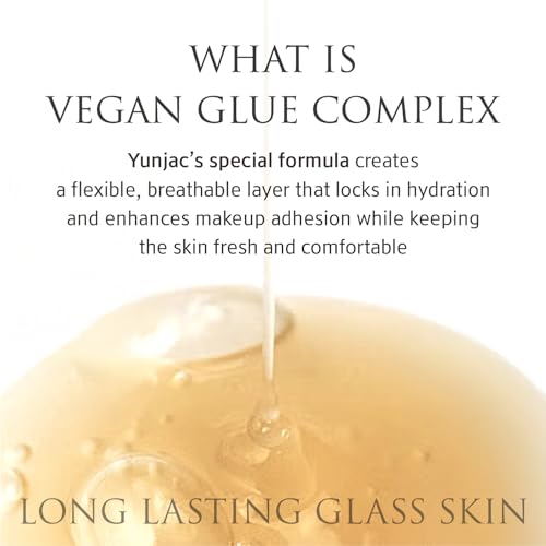 Base Prep Korean Primer (1.35 fl oz) ? Silicone-Free Grip Makeup Base, Serum Texture for Radiant Skin, Long-Lasting Glow with Rice Ferment, Ceramide, Niacinamide, Squalane