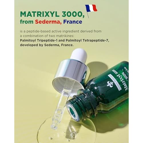Matrixyl 3000 100% Serum Skincare ? Pure Peptide Complex Anti-Aging Facial Ampoule from France Sederma, Collagen Boosting Wrinkle Treatment, Perfect for Layering & DIY, 0.33 fl.oz (10ml)