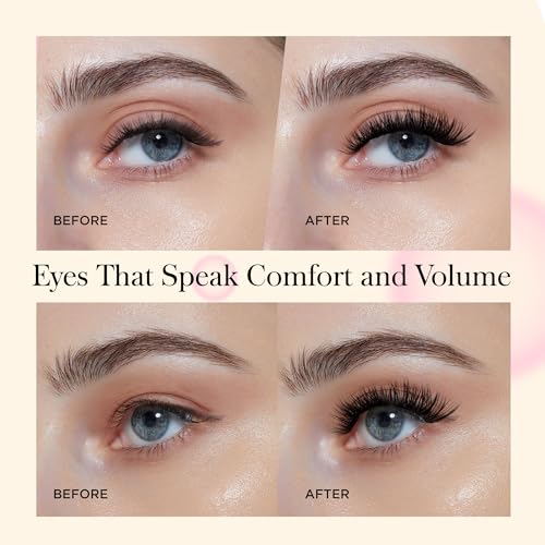 PopUp Cluster Lashes 168pcs Wispy Lash Clusters Soft D Curl Eyelash Clusters Russian Lashes Clusters DIY Eyelash Extensions at Home,Thin Bank 9-18mm MIX (56D)