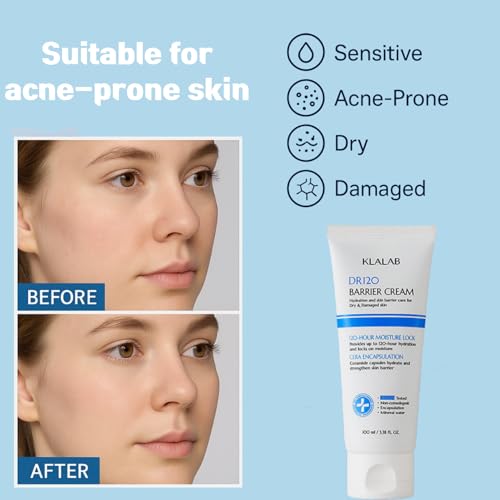 DR120 Barrier Cream ? 120-Hour Hydration with 5 Ceramides & Hyaluronic Acid ? Fragrance-Free Moisturizer for Sensitive Skin ? Clinically Tested, Non-Comedogenic, 3.4oz