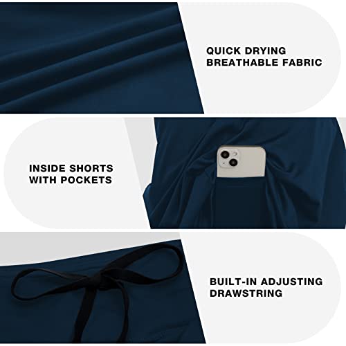 beroy Women Plus Size Skorts Skirts Knee Length Running Skirts for Women with Pockets