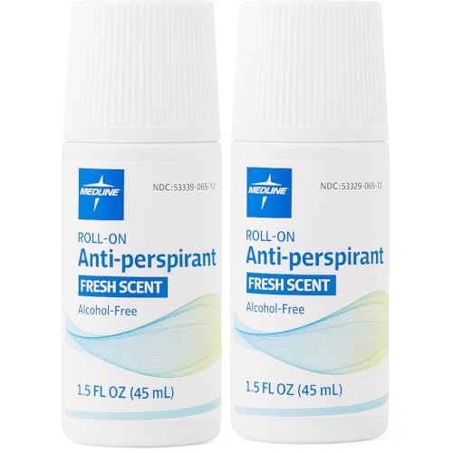 Roll-On Antiperspirant, Fresh Scent, Alcohol-Free, Reduces Underarm Sweat, 1.5 fl oz 1 Count (Pack of 2)