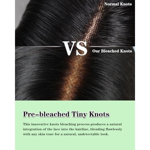 28 Inch Wear And Go Glueless Wigs Human Hair Pre Plucked Pre Cut 9x6 Body Wave Glueless Pre Plucked Bleached Knots Lace Front Wig For Women Transparent Lace Closure Wigs 200% Density