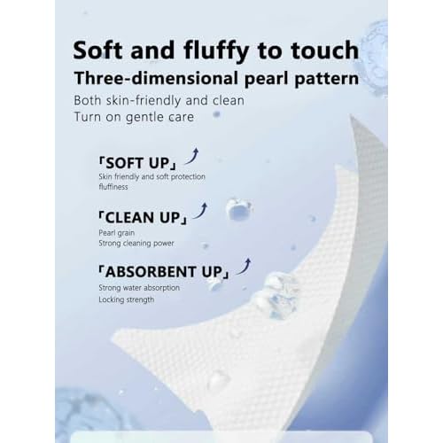 Disposable Face Towels, 80 Count, Biodegradable Dry Wipes for Sensitive Skin, Makeup Removal, Baby Care, Ultra Soft & Thick, 7.8¡±x7.8¡±