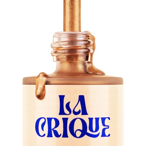 Bronzing Face Serum - Hydrating Bronzer Drops with Hyaluronic Acid & Anti-Pollution Protection - Natural Sun-Kissed Glow for All Skin Types - Vegan Friendly, Clean Beauty - 1 fl oz