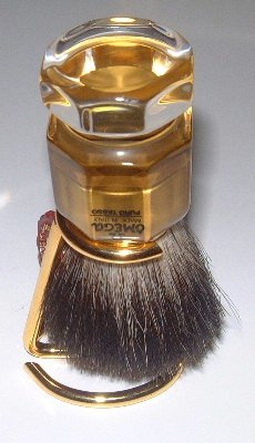 Omega 171 Gold Shaving Brush Stand