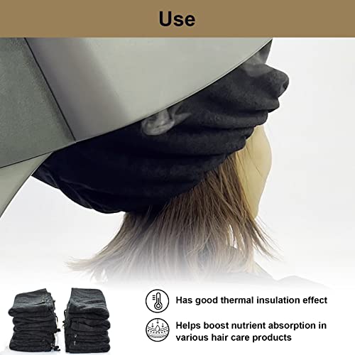 Hair Steamer Use With Shampoo Bowl Hair Wash Reclining Chair Micro Mist Hair Steamer Mister Hooded Hair Care Proffessioanl (10pcs Black Hood)