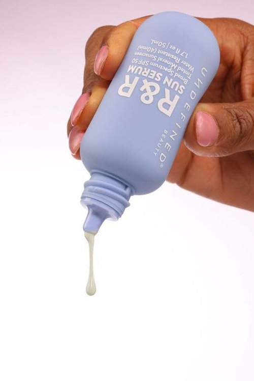Undefined Beauty NEW UNTINTED R&R Sun Serum SPF 50 PA++++ Mineral Sunscreen with Niacinamide, Water Resistant Broad Spectrum Protection & Blue Light Defense (Untinted)