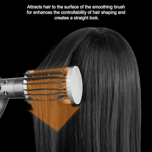 Firm Smoothing Brush for Dyson Airwrap, Hair Stying Drying Comb for Frizee-Prone Hair to Smoothing and Straight, Replacement Attachment for Part No.971892-08