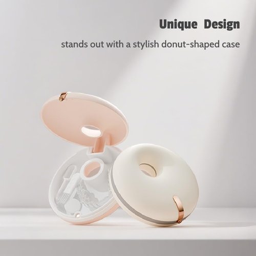 Maobuli Cute Retainer Case for Women, Small Aligner Box for Travel, Stylish Night Guard Container, Sleek Retainer Holder Compatible with Invisalign (Pink)