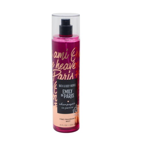 Bath & Body Works EMILY IN PARIS Collection - PARIS AMOUR and CHAMPAGNE IN PARIS Fine Fragrance Mist 2-piece Gift Set with a Red Bow for Holidays - Full Size