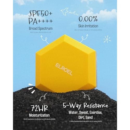 Pang Pang Big Sun Cushion Plus - Broad Spectrum SPF50+ PA++++ Korean Sunscreen Cushion for Face & Body - Hypoallergenic & Lightweight Sun Cream, No White Cast (0.88 oz)