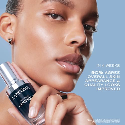 Lanc?me Advanced G?nifique Radiance Boosting Anti-Aging Face Serum - Visibly Hydrates & Plumps Skin - with Bifidus Prebiotic, Hyaluronic Acid & Vitamin Cg