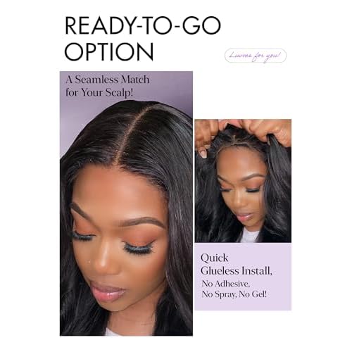 LUVME HAIR All-Day Comfort¢â Loose Body Wave 5x5 Lace Front Wigs Human Hair Glueless Wigs Human Hair Pre Plucked Pre Cut Long Black Wig Lace Closure Wigs Frontal Wigs Human Hair