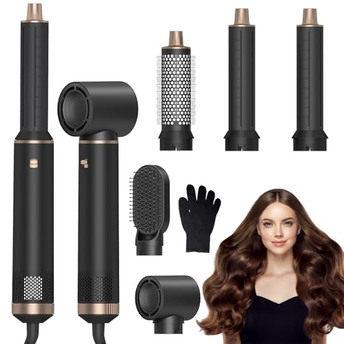 Blow Dryer Brush 5 in 1: Ionic Hot Air Styler Hair Dryer Brush Blow Dryer Set for Curling Volumizing Straightening Styling