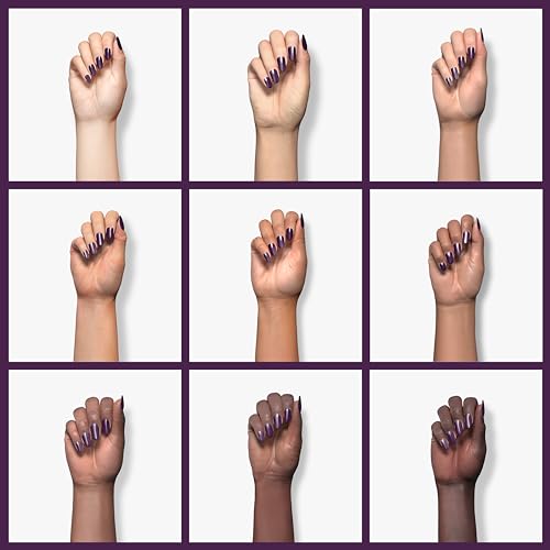 essie Salon-Quality Nail Polish, Vegan, Fall 2023, Dark Purple, Underground Ball, 0.46 fl oz
