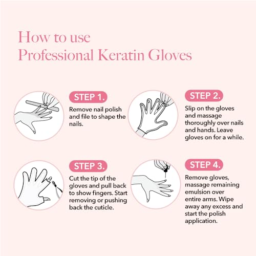 Bodipure All-In-1 Moisturizing Hand Mask, Keratin & Vitamin E Hand Mask for Dry Cracked Hands, Natural Moisturizing Gloves Formula, Strengthen Nails & Repair Hands 12 Pairs