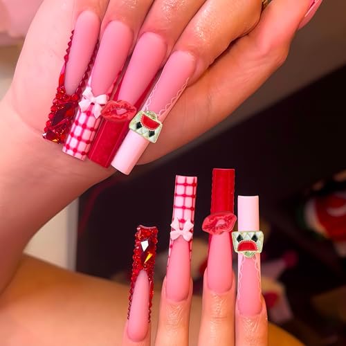 64PCS Nail Charms for Acrylic Nails,Alloy Y2K Nail Jewels Lipstick,High Heels,Handbags,Lips,Nail Accessories Nail Art Rhinestone