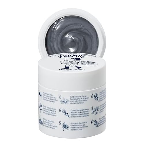 Kaamos Black Salt Warm Steam Cleansing Gel Balm - Korean Skin Cleanser w/Charcoal & Himalayan Pink Salt - Makeup Melting Cleansing Balm to Clear Pores & Lift Impurities (3.52 oz)