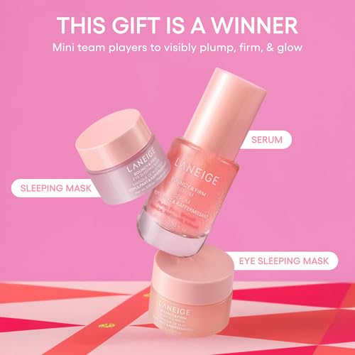 LANEIGE Bouncy & Firm Serum: Korean Slow Aging Collagen Serum with Peptides for Plumping, Firming, & Hydrating
