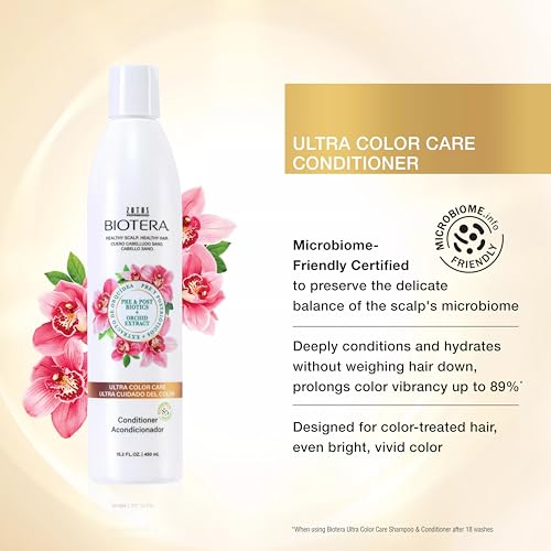 Biotera Ultra Color Care Conditioner | Prolongs Vivid Color-Treated Hair | Microbiome Friendly | Vegan & Animal Test-Free | Paraben & Sulfate Free | Color-Safe