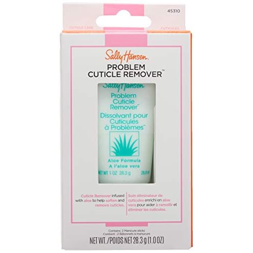 Sally Hansen Nail Treatment Problem Cuticle Remover¢â | Eliminates Thick & Overgrown Cuticles | pH-Balanced Formula Infused with Aloe Vera | Gently Soothes & Conditions Cuticles