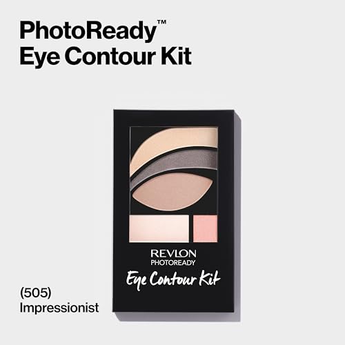 Revlon Eyeshadow Paette, PhotoReady Eye Makeup, Creamy Pigmented in Blendable Matte & Shimmer Finishes 505 Impressionist, 0.01 Oz
