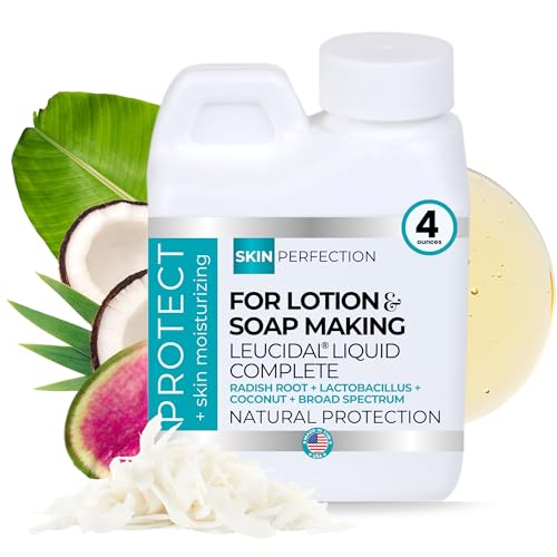 Skin Perfection Leucidal Liquid Complete - Ideal Water Based Moisturizer & Lotion Making Supplies - Natural Preservative Alternative with Root Ferment Filtrate, Lactobacillus & Coconut Fruit Extract