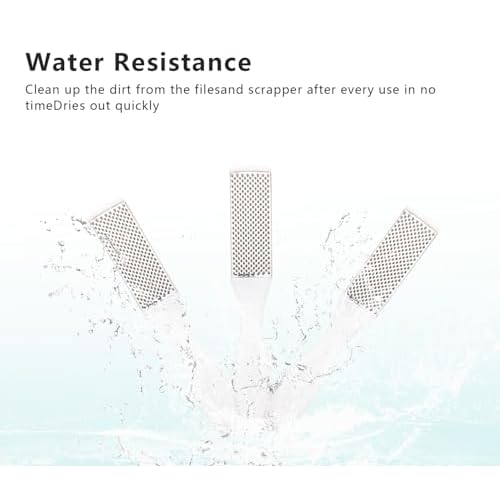 Professional Foot Files Callus Remover,Foot Scrubber for Dead Skin,Stainless Steel Foot Rasp-White(1 Pack)
