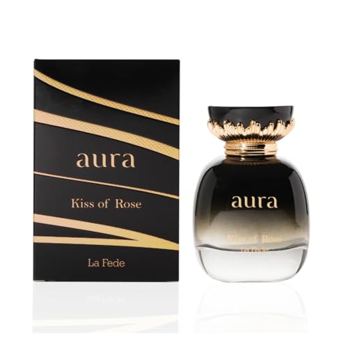 Aura Kiss Of Rose EDP 100ML (3.4 OZ), Feminine Fragrance, Long Lasting & Luxurious Scents of Arabia BY KHADLAJ