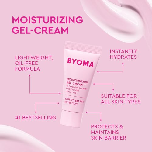 BYOMA So Clear Set - Barrier Repair Skincare Set for Acne Prone Skin - Creamy Jelly Cleanser, Clarifying Face Serum & & Gel-Cream Moisturizer - Unclogs Pores, Targets Blemishes - 30ml, 15ml, 15ml
