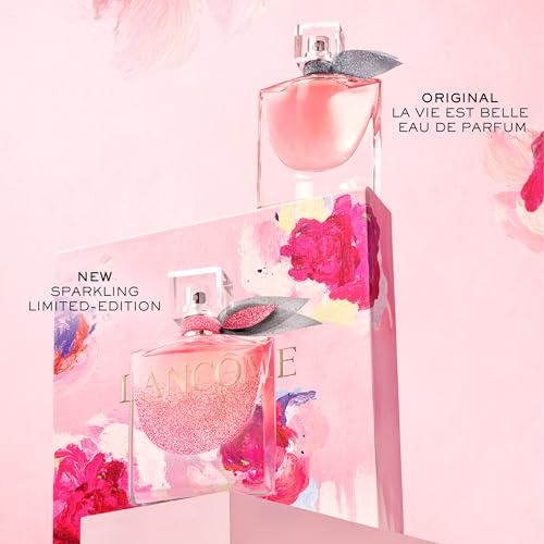 Lanc?me La Vie Est Belle Eau de Parfum Collector's Edition - Long Lasting Fragrance with Notes of Iris, Earthy Patchouli, Warm Vanilla & Spun Sugar - Floral & Sweet Women's Perfume, 1.7 Fl Oz