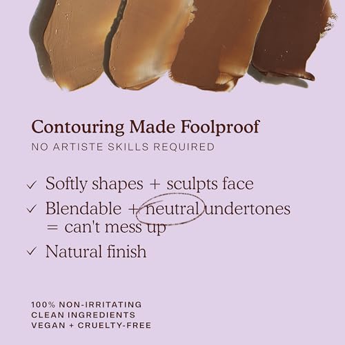 Tower 28 Sculptino Soft-Matte Cream Contour and Bronzer - Clean, Cruelty-Free Face Makeup ? Sensitive Skin Safe - Shade: Broad, Fair Light with Neutral Undertones, 0.16 FL Oz / 4.5 mL