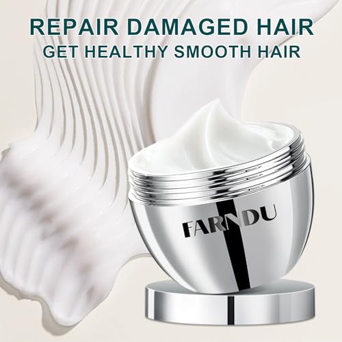 Hair Mask for Damaged Hair, Rosemary Keratin Collagen Deep Repair Conditioning Hydrating Hair Mask for Dry Damaged Frizzy Hair 10.15oz 300ml