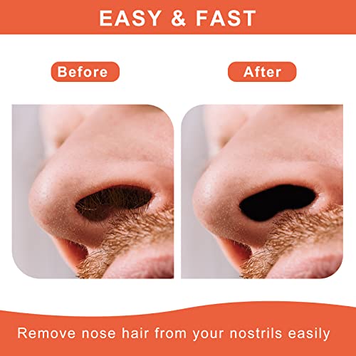 Nose & Ear Hair Wax Kit for Men & Women, 100g Wax with 20 Applicators, Safe Home Grooming Solution for Painless 15-20 Time Usage