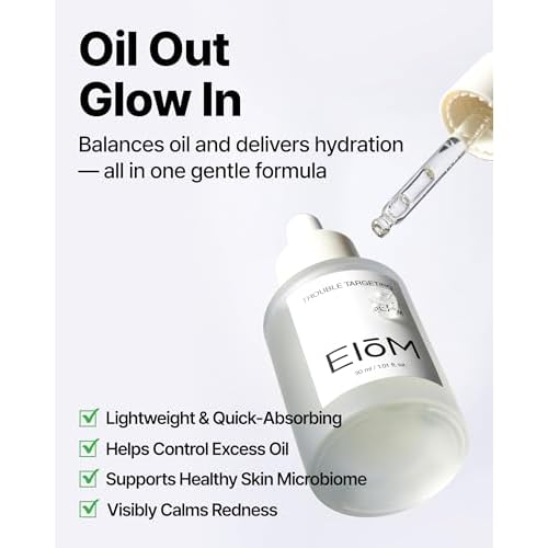 Trouble Targeting Serum, Hydrating & Balancing Face Serum with Niacinamide, Hyaluronic Complex & Tea Tree Biome for Oily Sensitive Blemish-Prone Skin, Korean Skincare (30ml / 1.01 fl.oz.)