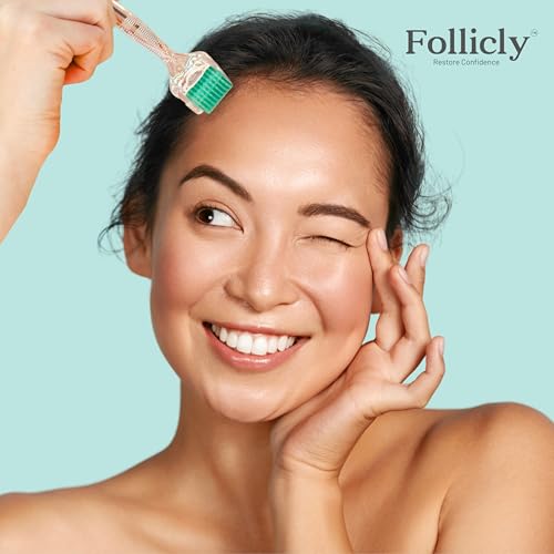 Derma Roller for Men and Women ? Professional Microneedling Tool for Hair, Skin & Face ? 192 Authentic Titanium Microneedles ? Premium At Home Care ? Includes Free Storage Case