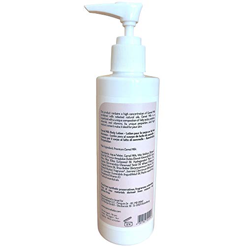 Cammellatte Camel Milk Body Lotion. Daily Moisturizer, Natural Skincare, Containing Superfood Camel Milk with Vitamins, AHAs, and Fatty Acids 6.76 Ounces