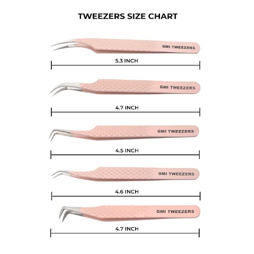 Fiber Tip Lash Tweezers For Eyelash Extension Tweezers Professional
