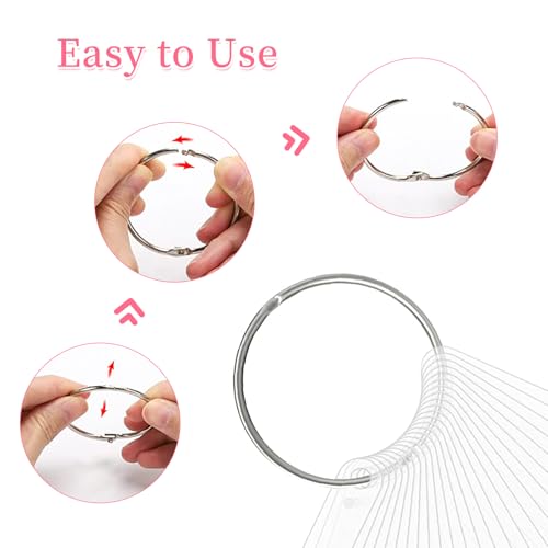 BQAN 100 Pcs Nail Swatch Sticks with Ring, Nails Art Display/Nail Practice Sticks for Home or Salon Use, 2 Pack Number Stickers