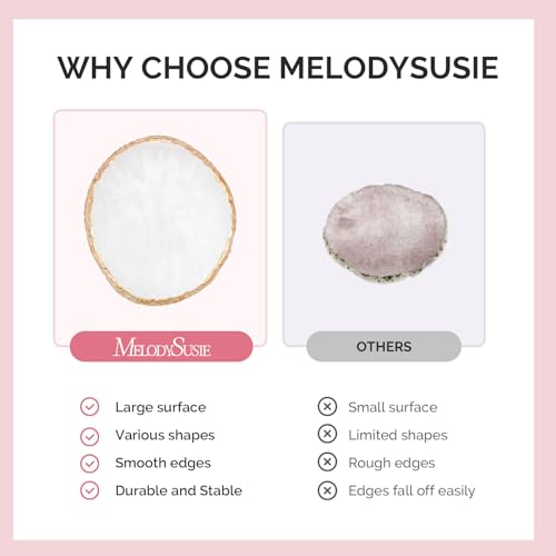MelodySusie 1PC Round Shape Resin Nail Art Palette, Professional Color Mixing Board for Gel Polish, Acrylics, Pigment Blending, Salon and DIY Makeup Artist Tool, White