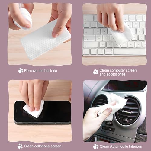 Disposable Face Towel Face Cloths for Washing Soft Cotton Dry Wipes Facial Cloths Towelettes for Washing and Drying, 400 Count Facial Tissue for Cleansing, Skincare and Makeup Remover
