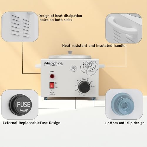 Wax Warmer, Professional Wax Pot for Hair Removal, Large Waxing Machine Electric Waxing Heater for SPA Salon Equipment.