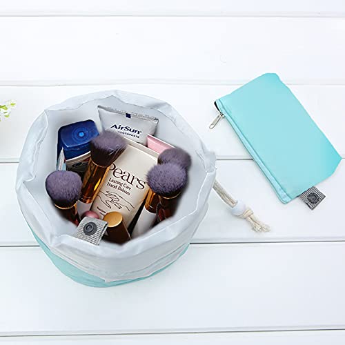 INVODA Drawstring Cosmetic Bag 12PCS Travel Makeup Bag for Women Toiletry Bag Portable Drawstring Make up Organizer Bag for Travel (12PCS)